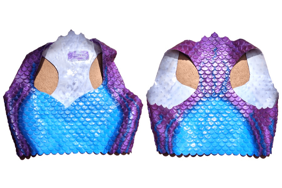 Mermaid scales bra silicone, dragon cosplay
