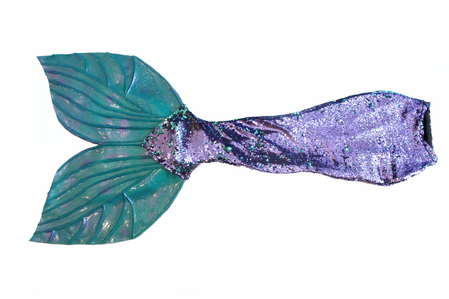Purple reversible sequin mermaid tail